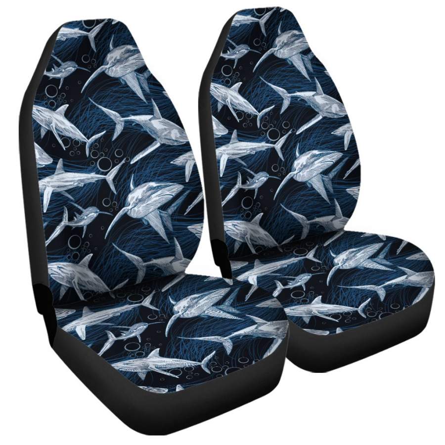 Shark Underwear Pattern Print Universal Fit Car Seat Covers