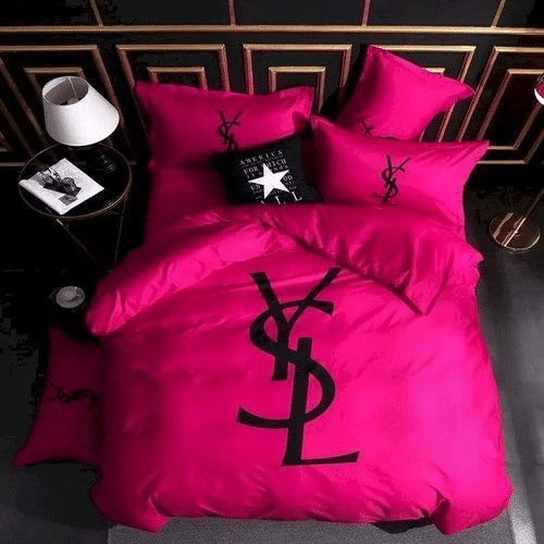 Yves Saint Laurent 4 Duvet Cover Bedroom Luxury Brand Quilt Bedding Set