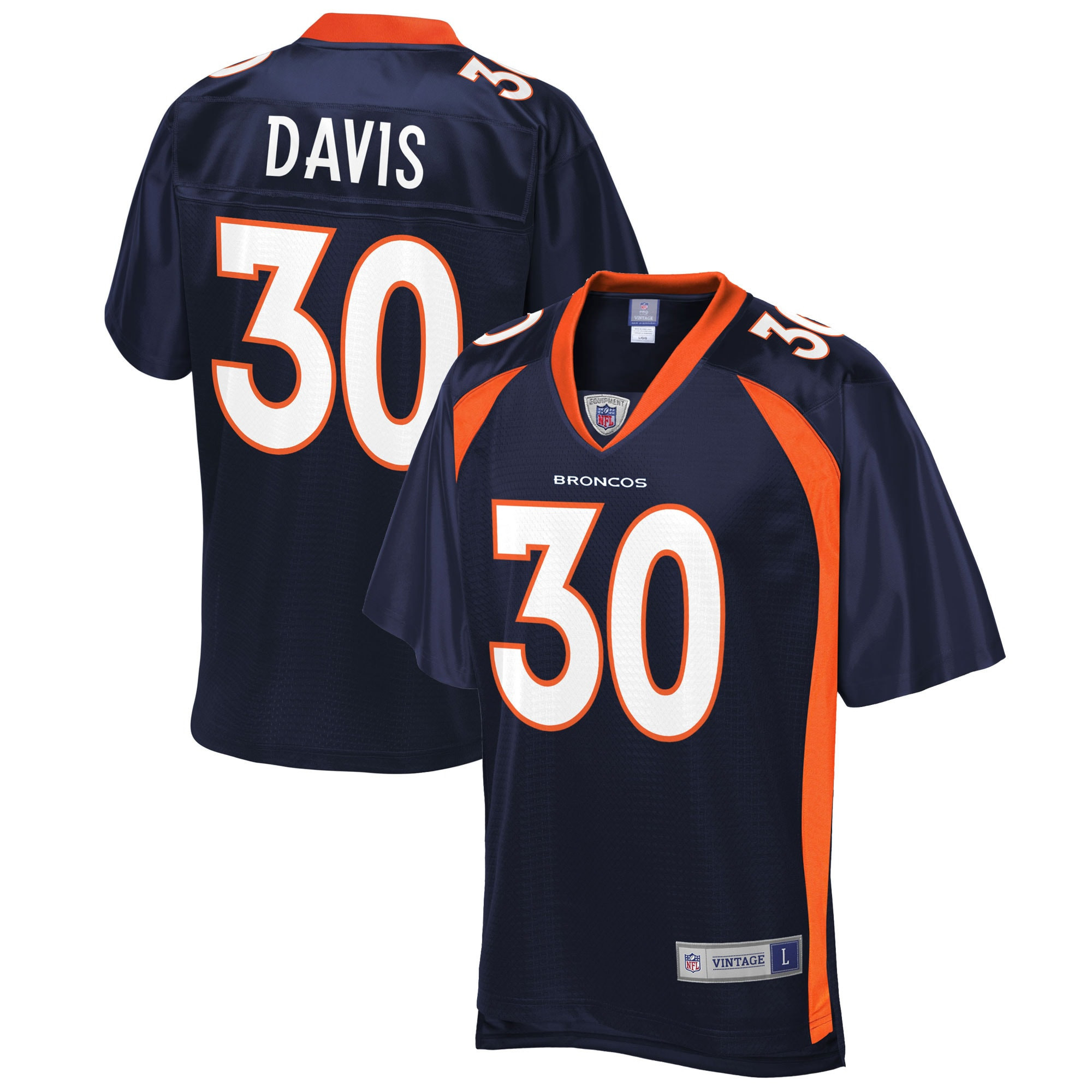 Terrell Davis Denver Broncos NFL Pro Line Retired Player Jersey – Navy NFL