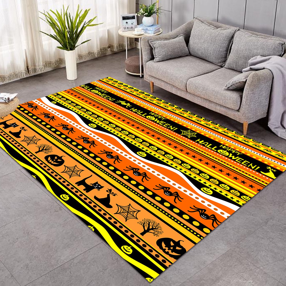 Africa Style Halloween Theme Rug Living Room Carpet (Sw1364)