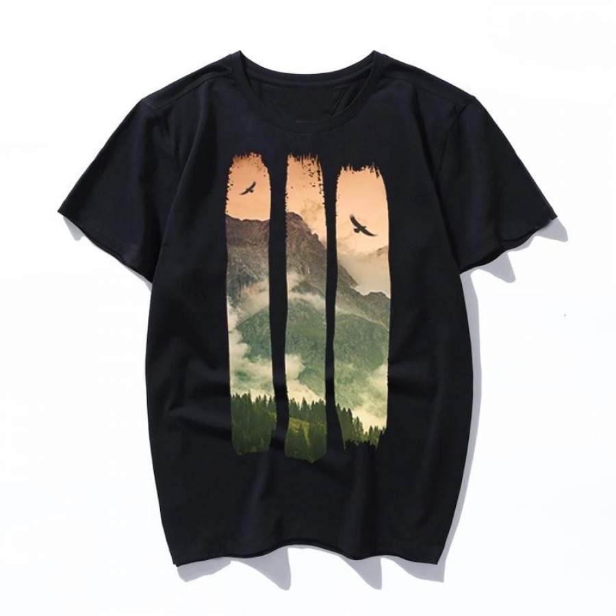 free nature women t shirt funny new ulzzang vintage tshirt female top tee Casual summer graphic men t-shirt clothes O-Neck