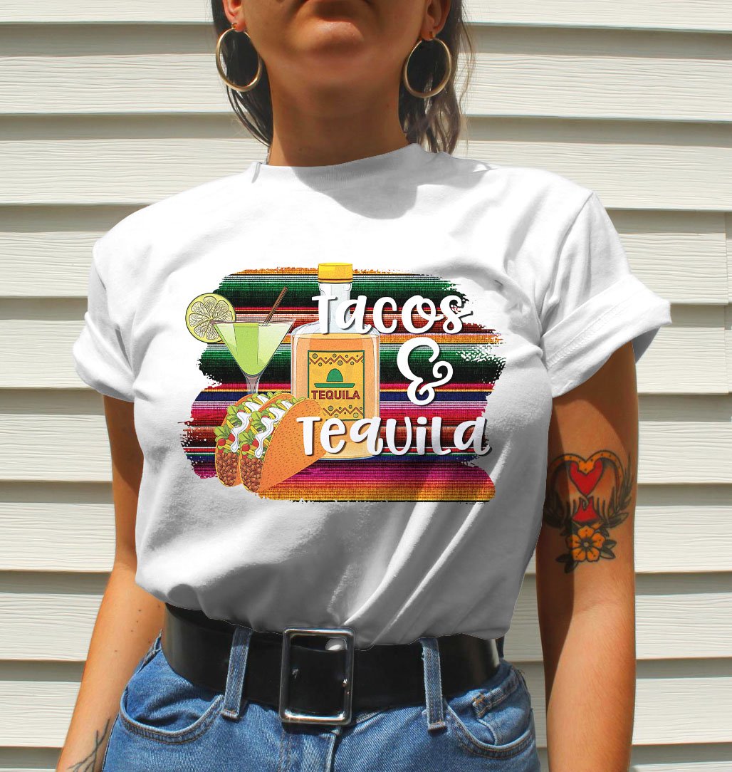 Tacos & Tequila Serape Premium T-Shirt