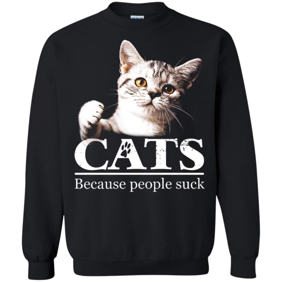 AGR Cats Because People Suck Animal Sweatshirt