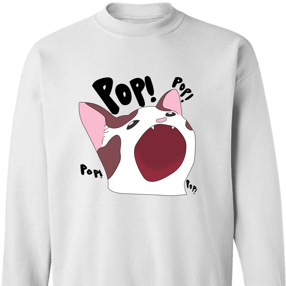 Funny Cat Pop Sweatshirt, Gift For Cat Lover – Trending Personalized