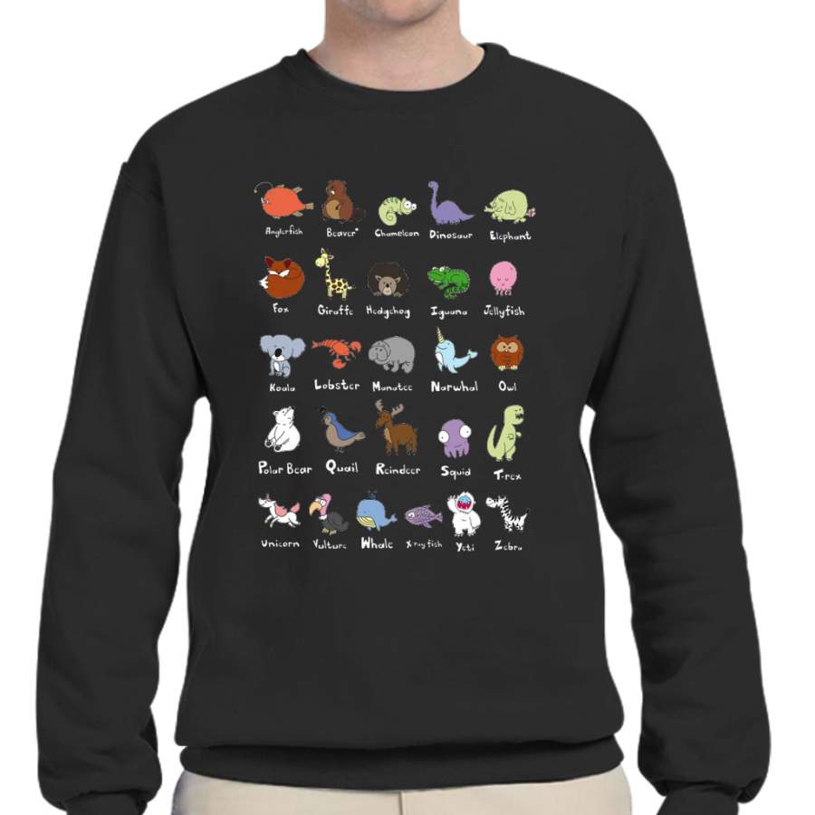 The Animal Alphabet Crew Neck Sweatshirt