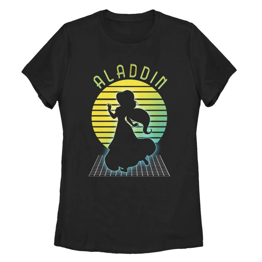 Aladdin Women’s Retro Jasmine Grid  T Shirt