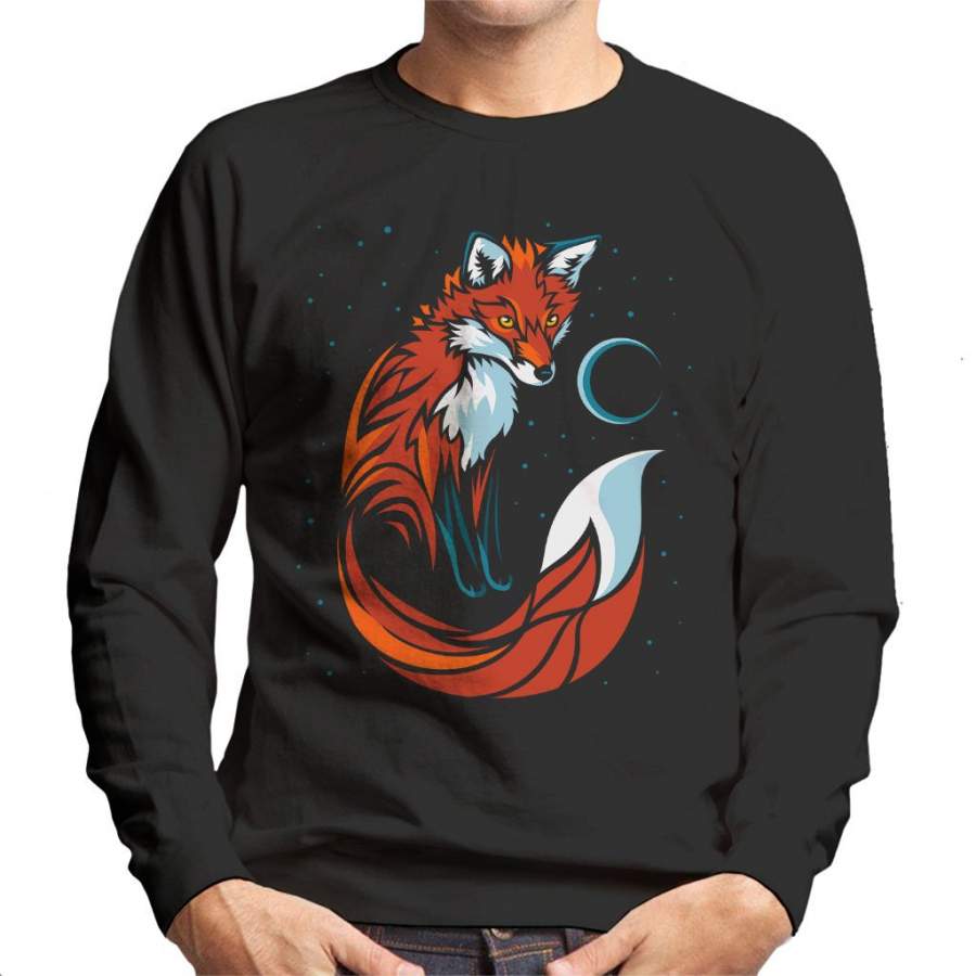 Tribal Stars Fox Men’s Sweatshirt