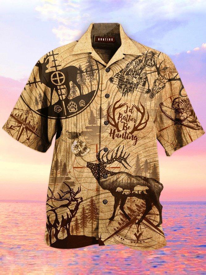 Hunting Deer Hawaii Shirt Ha104411