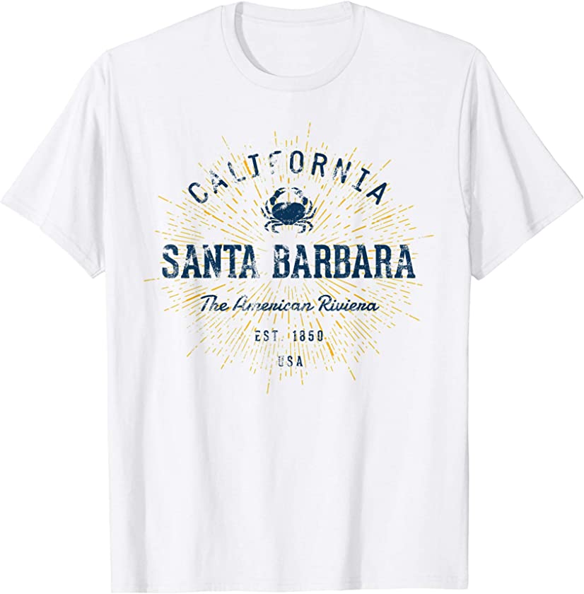 Vintage Retro Santa Barbara T-Shirt