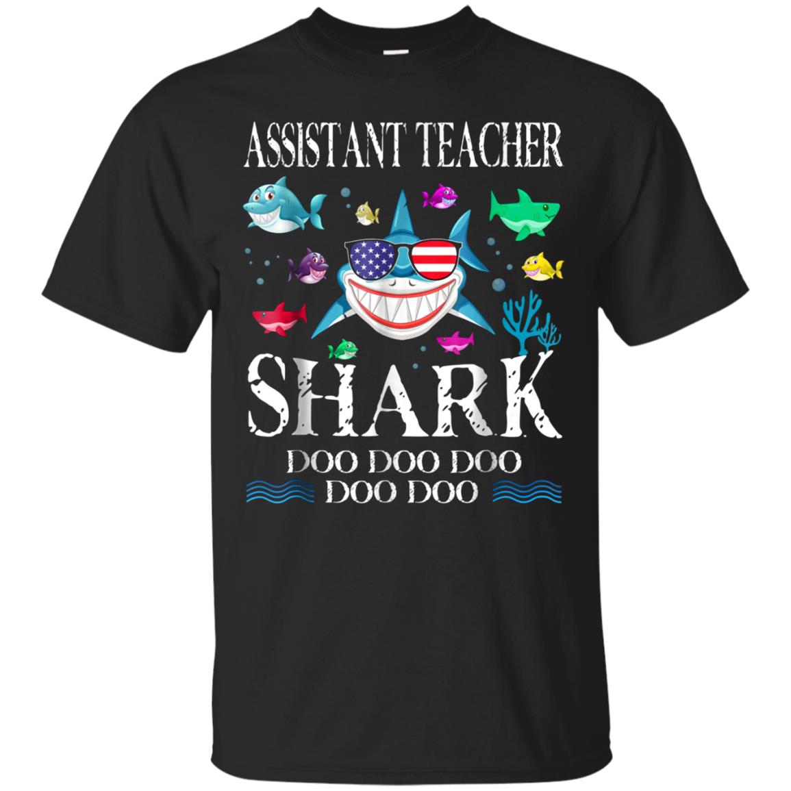 Assistant Teacher Shark Doo Doo Doo T-Shirt Gift