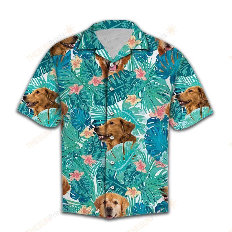 Tropical Golden Retriever Hawaiian Shirt Ha46148