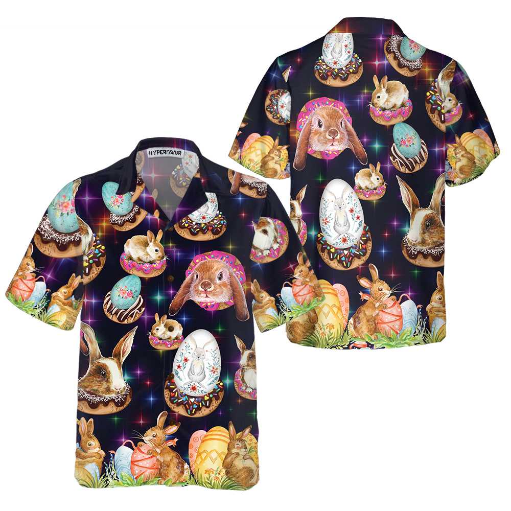 Bunnies In Galaxy Hawaii Shirt For Men Women Ha68643