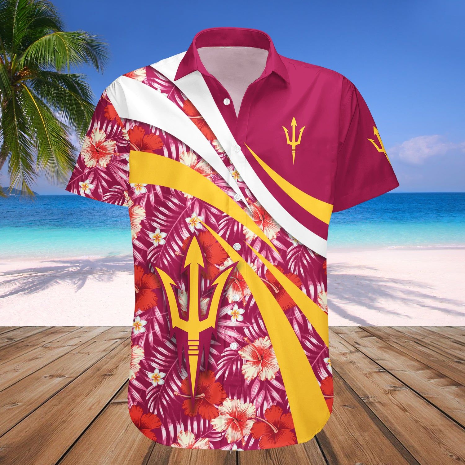 Arizona State Sun Devils Hawaii Shirt Hibiscus Sport Style – NCAA