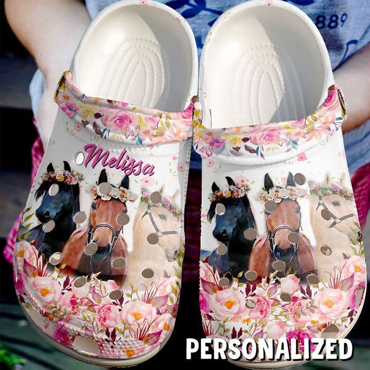 Horse Personalized Life Is Better With Horses Sku 1415 Crocss Clog Shoes For Men Women Kids