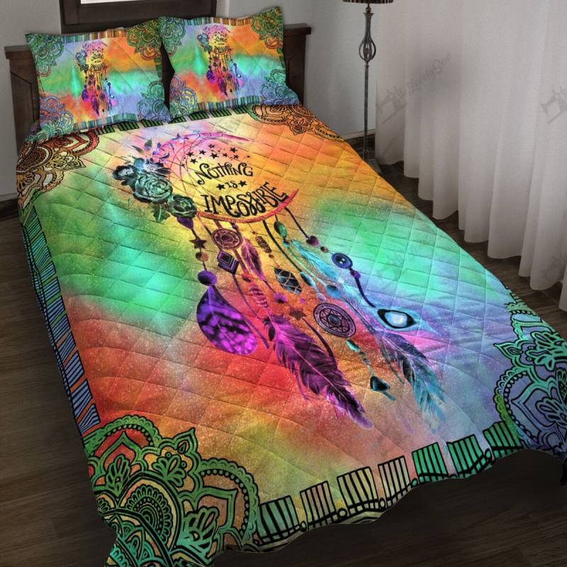 MHEHIP107 Dreamcatcher Quilt Bed Set