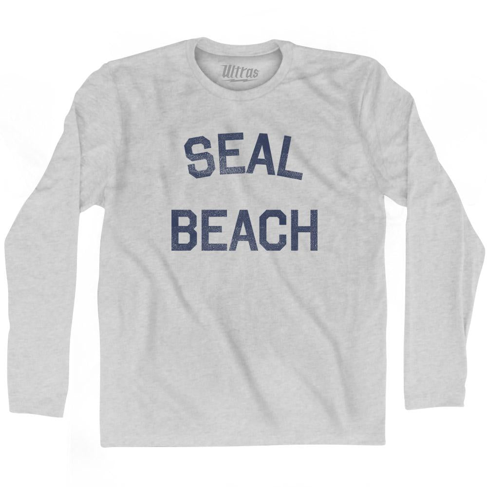 California Seal Beach Adult Cotton Long Sleeve Vintage T-shirt