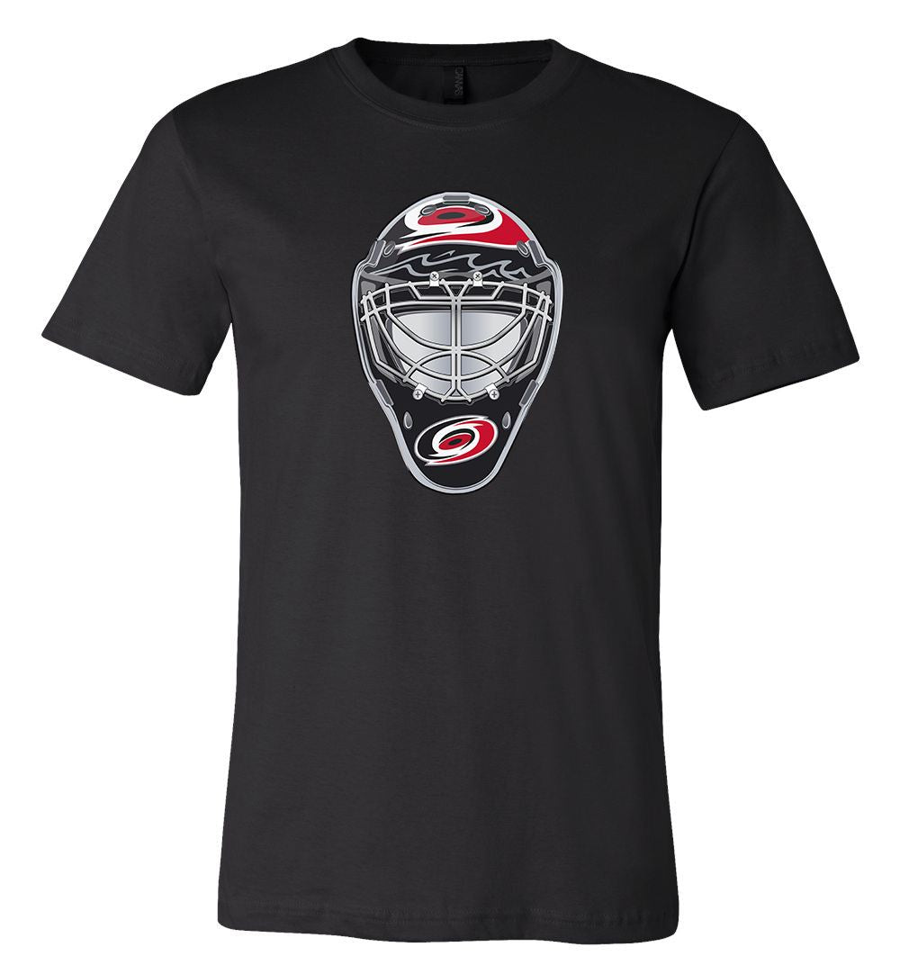 Carolina Hurricanes Goalie Mask Front Logo Team Shirt Jersey Shirt