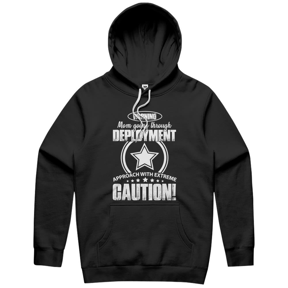 Warning Mom Deployment Approach Gift Funny Warning Mom Hoodie