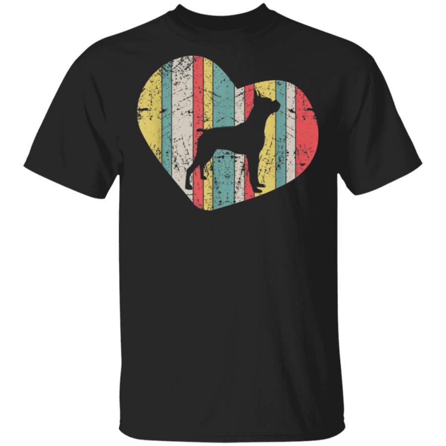 Retro Vintage Boxer Heart Tshirt