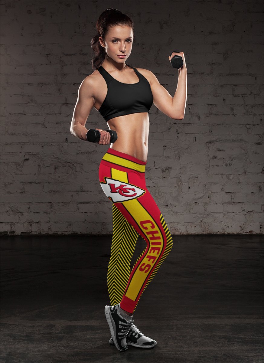 Colorful Gorgeous Fitting Fabulous Kansas City Chiefs Leggings