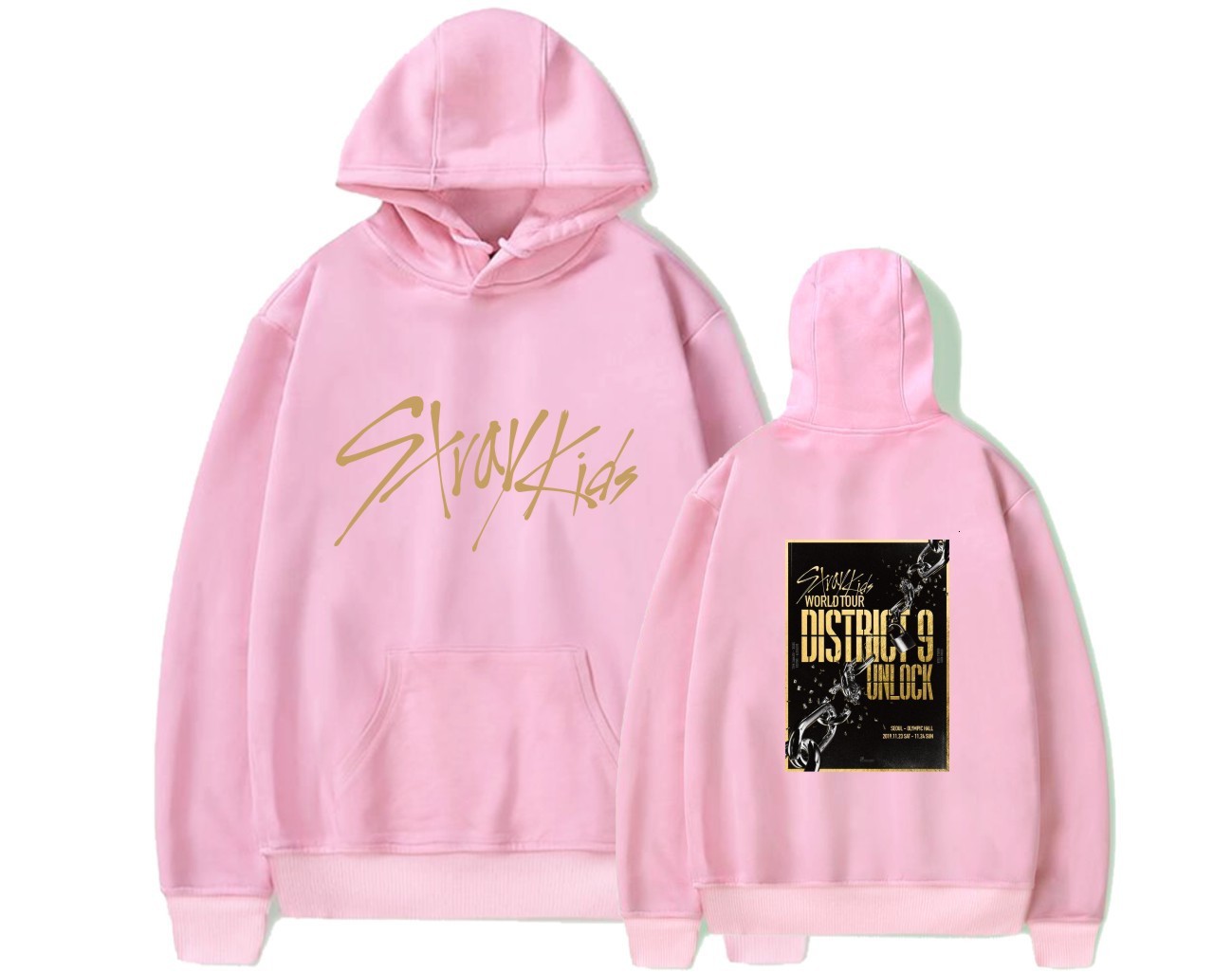 2019 KPOP Stray Kids Hoodies Sweatshirt Casual Oversized Hoodie Plus Size 4XL Merchandise World Tour District 9 Unlock StrayKids alx