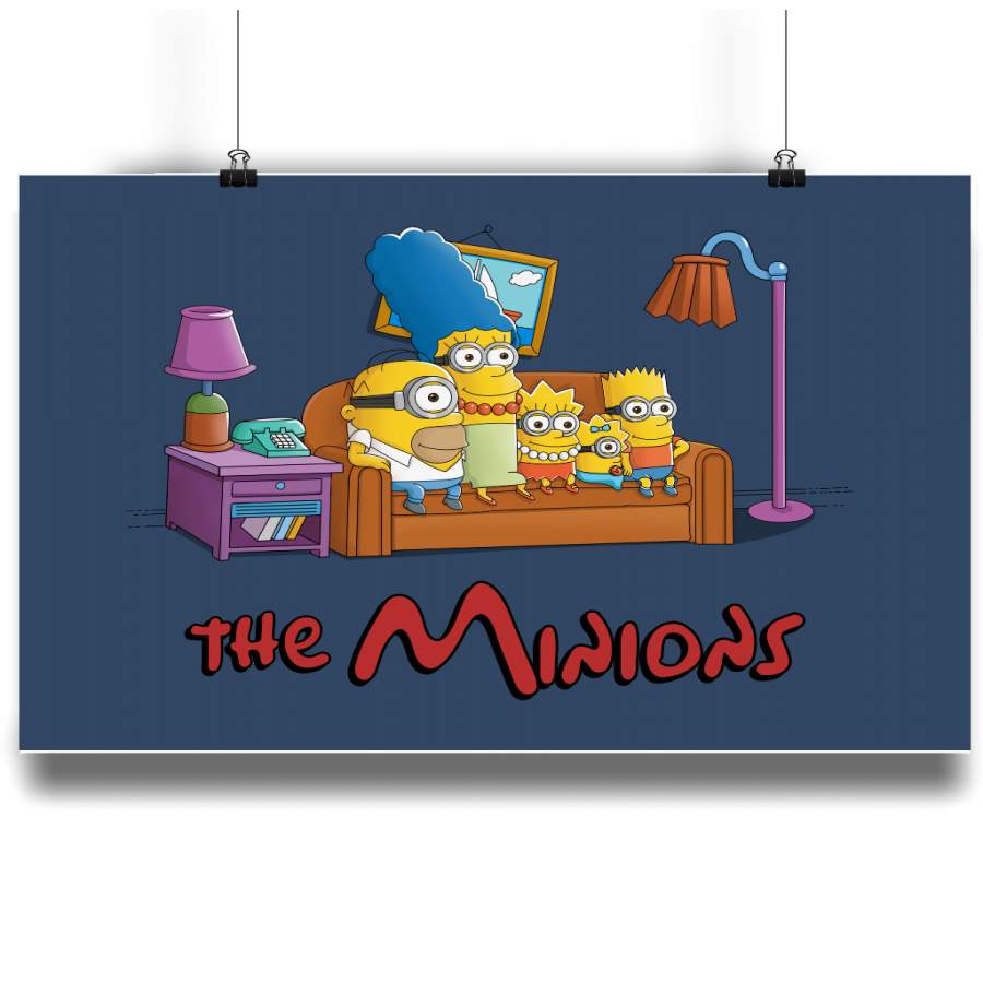 The Simpsons vs The Minions Poster – Ryanperrymedia Store