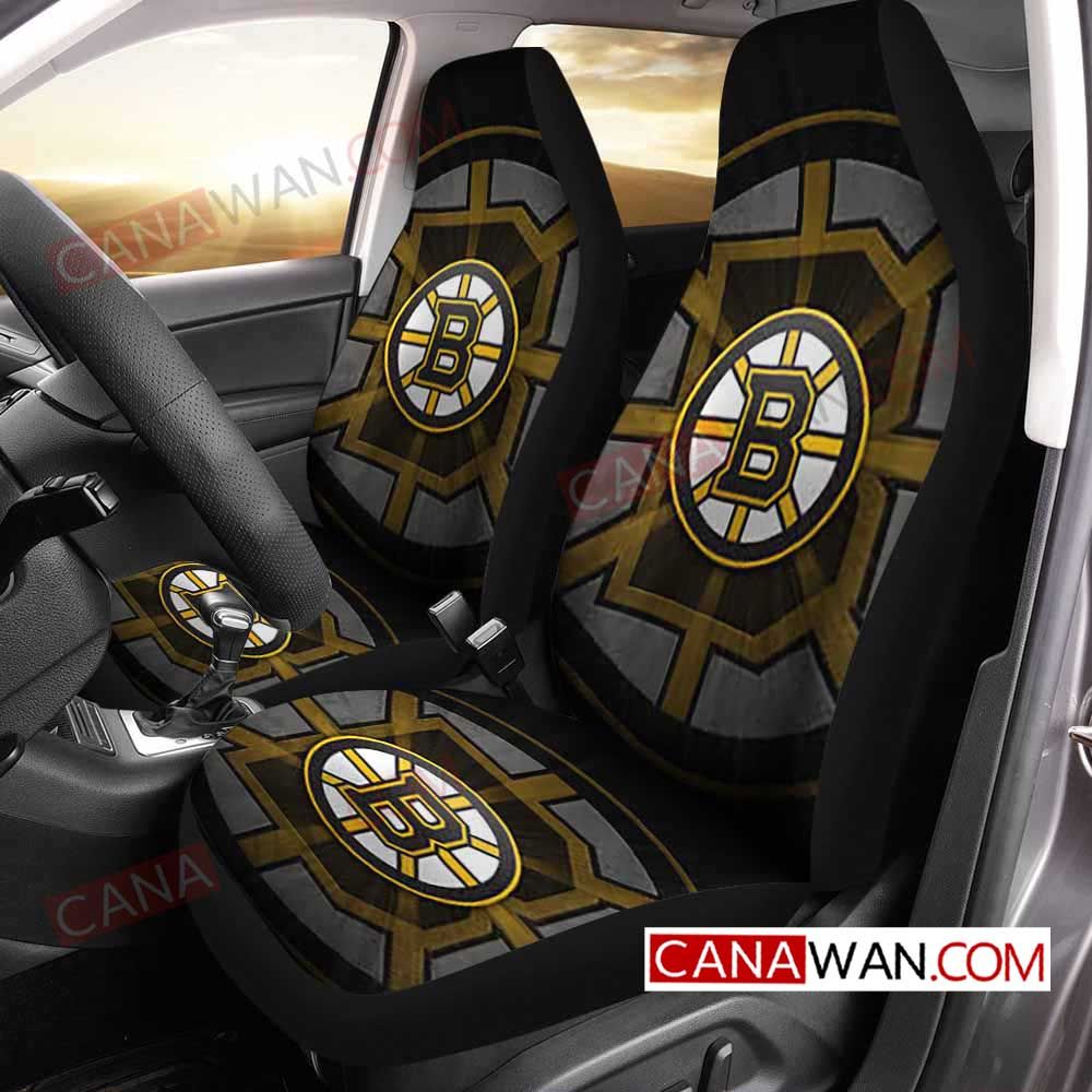 Boston Bruins Style201 3D Customized Personalized Car Seat Cover