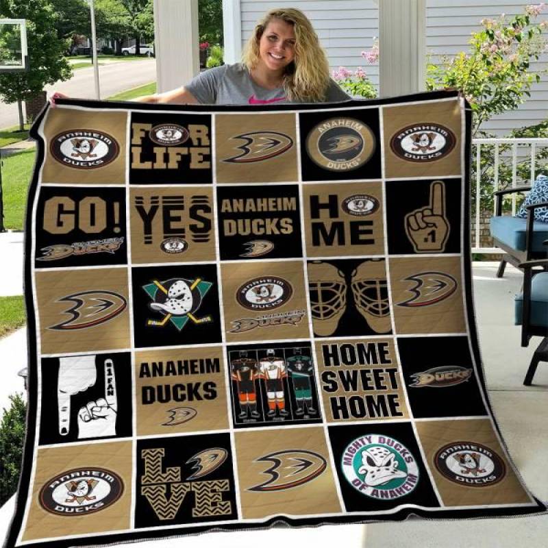 Anaheim Ducks Quilt Blanket 03