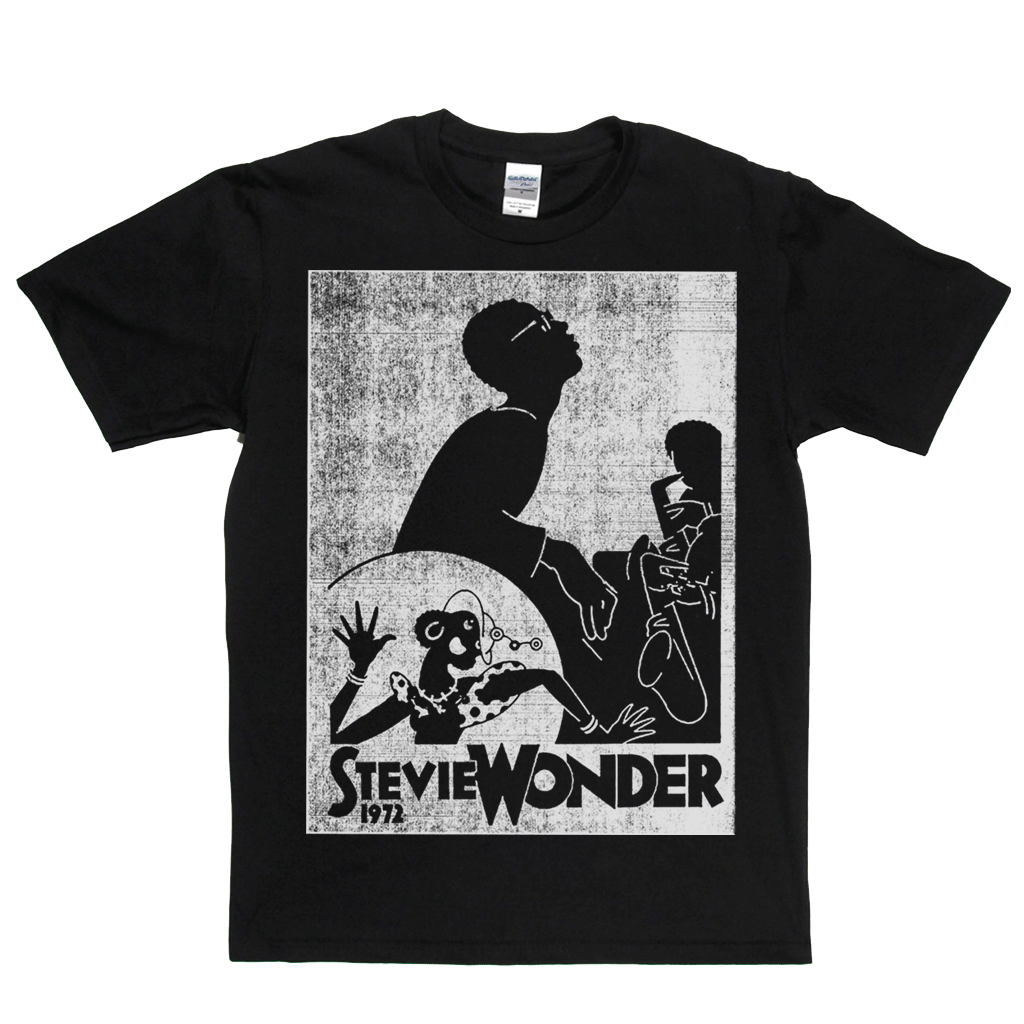 Stevie Wonder 1972 Poster T-Shirt