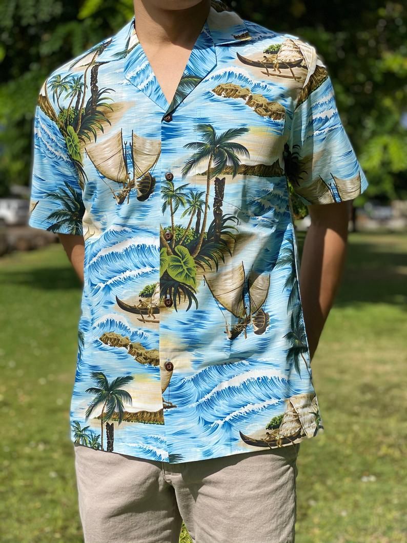 Sea Blue Green Unique Design Hawaii Shirt Ha32193