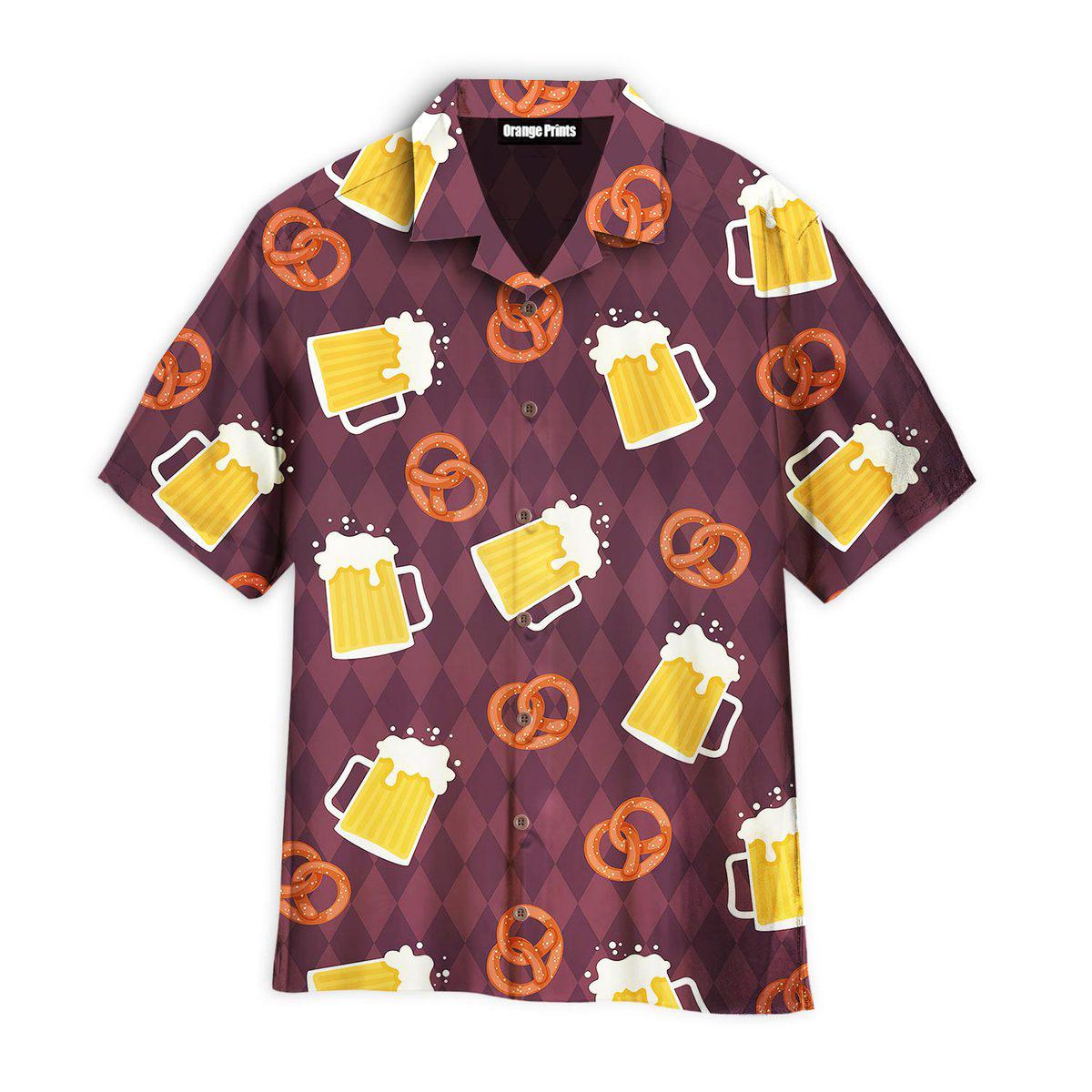 Beer Pretzels German Party Aloha Hawaii Shirts For Men Women Ha72184