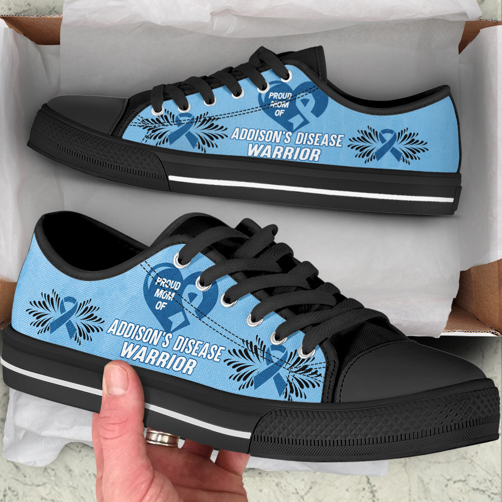 Addison’S Disease Warrior Low Top Shoes Canvas Shoes – Best Shoes For Men And Women