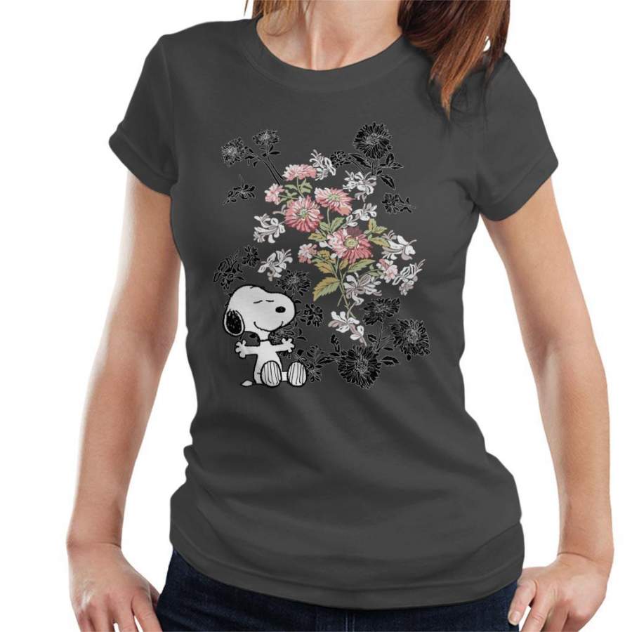Peanuts Snoopy Flowers Women’s T-shirt