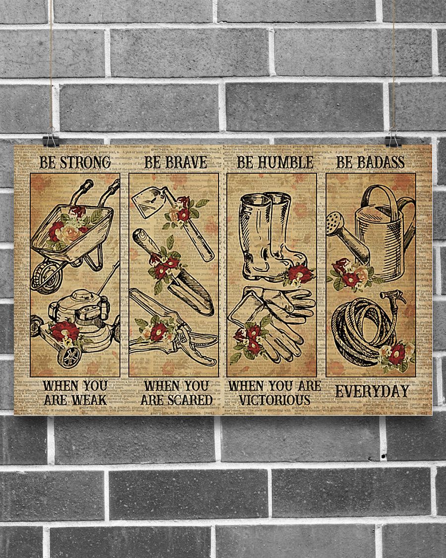 Gardening Strong When You Are Weak Horizontal Canvas And Poster | Wall Decor Visual Art
