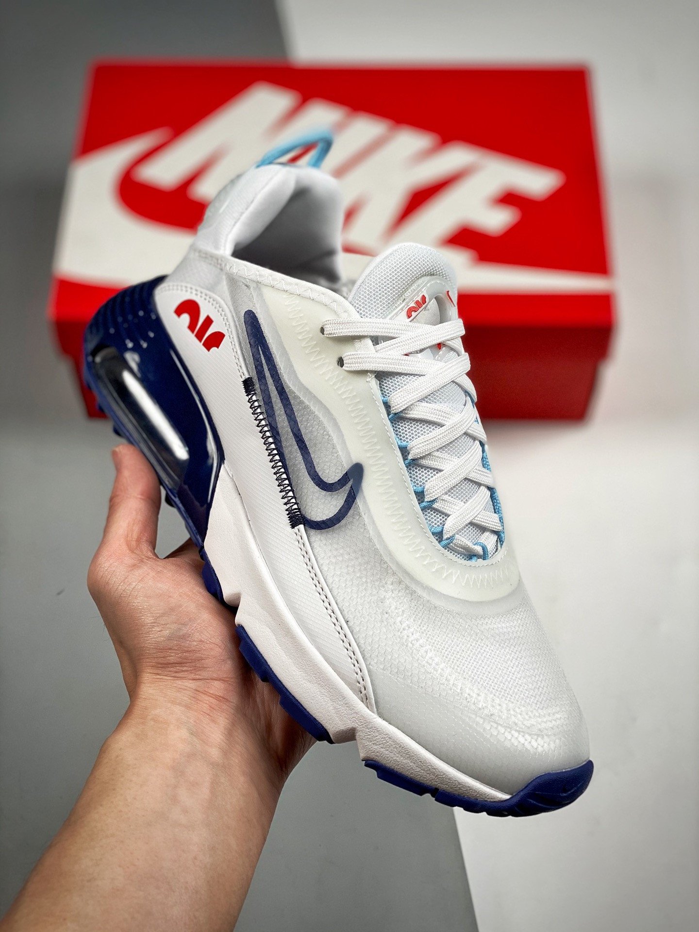 Nike Air Max 2090 White Navy Red DM2823-100 5339857