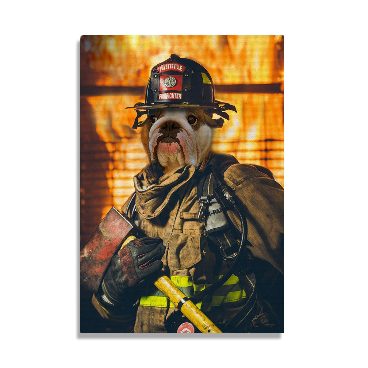 The Firefighter – Custom Pet Canvas