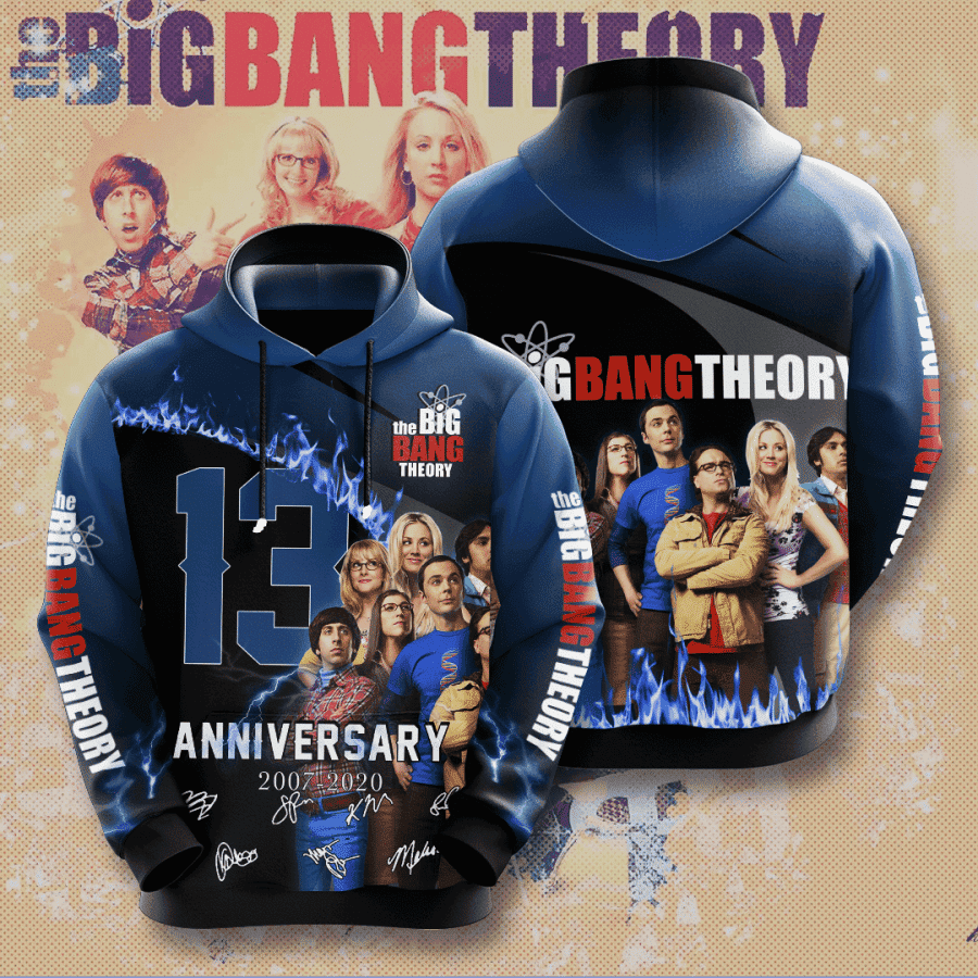 The Big Bang Theory Movie And Character Anniversary 13 Years Hoodie & Zip Hoodie