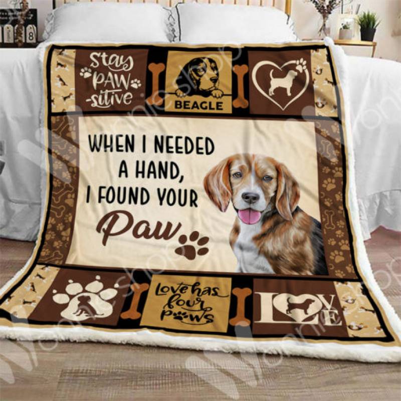 Beagle Dog Sherpa Blanket OCT1402 85O34