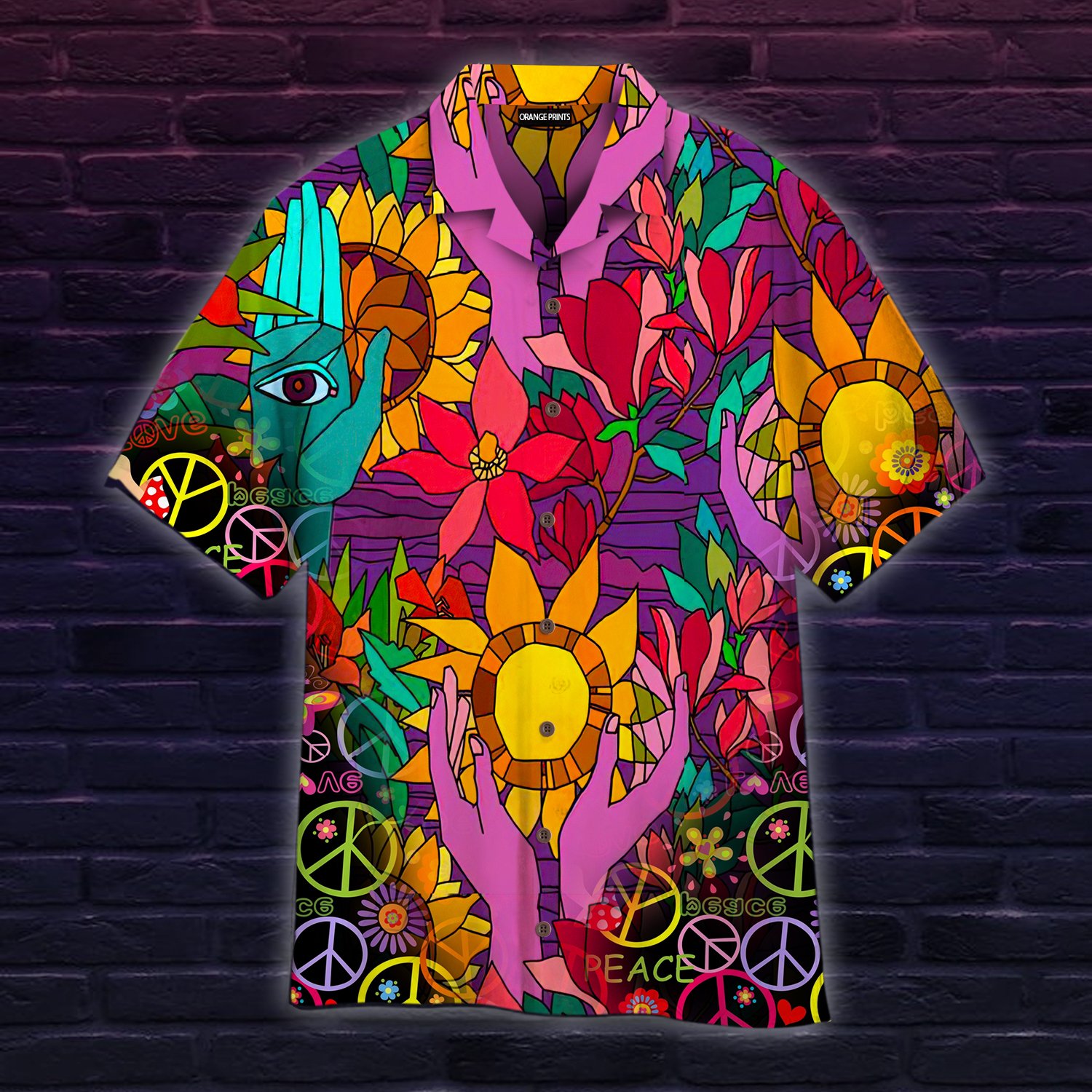 Hippie Style Hawaii Shirt For Men Women Adult Ha83038