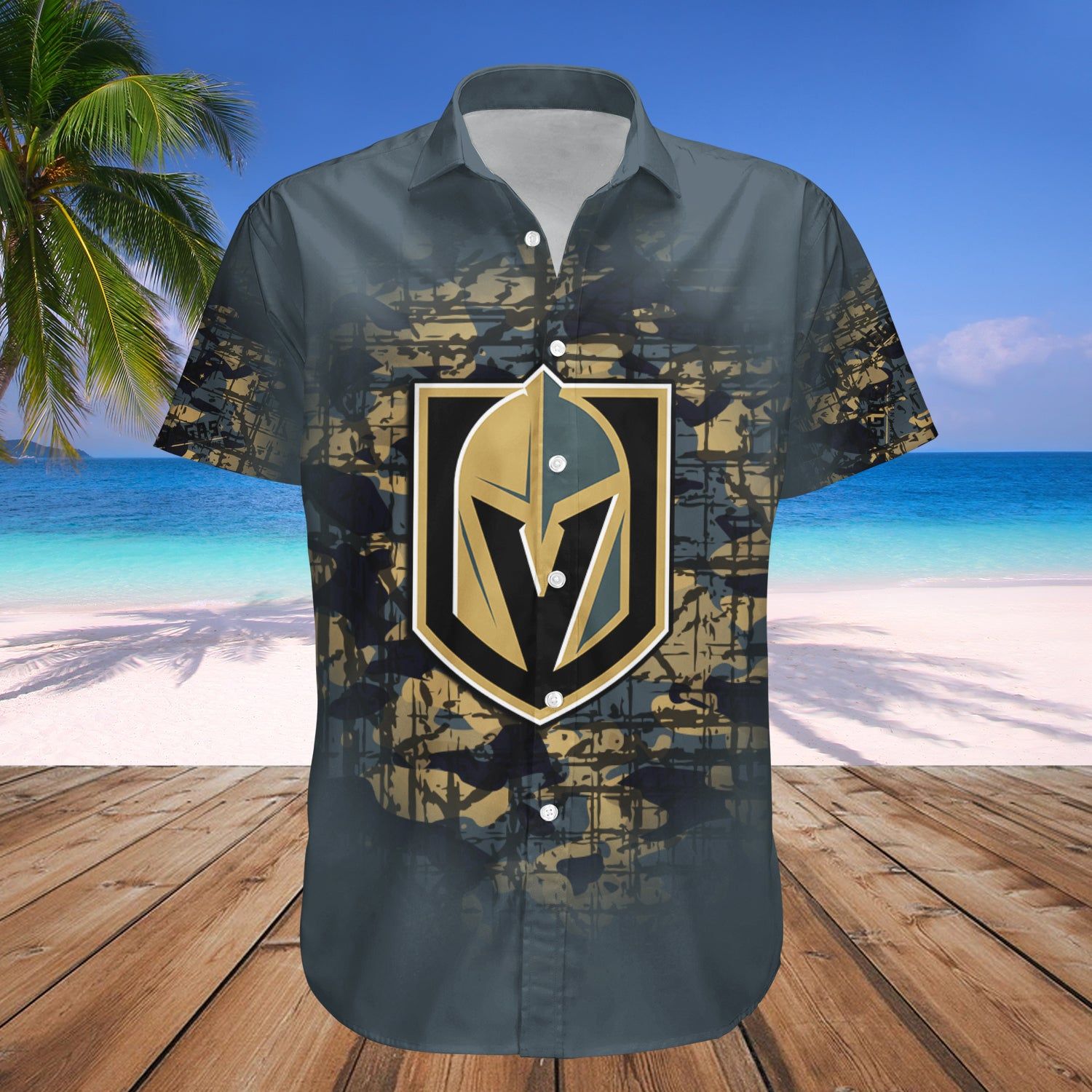 Vegas Golden Knights Hawaii Shirt Camouflage Vintage – Nhl