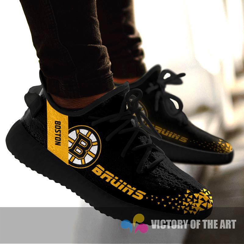 Simple Logo Boston Bruins Sneakers As Special Shoes