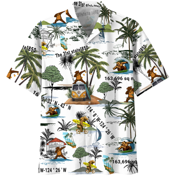 California Hawaiian Shirt For Aloha Ha101507