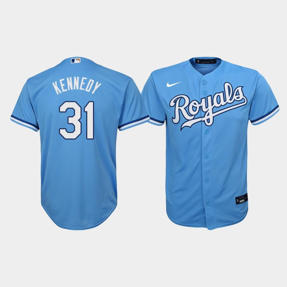 Youth Kansas City Royals Ian Kennedy 31 Light Blue Alternate Jersey