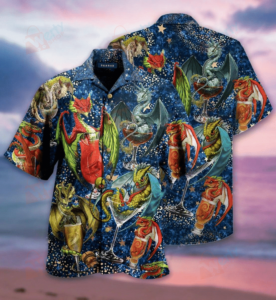 Discover Cool Dragon Cocktail Hawaii Shirt Ha50140