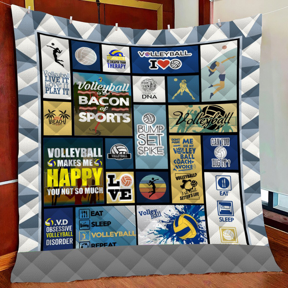 Volleyball Girl Fleece Blanket Quilt Blanket
