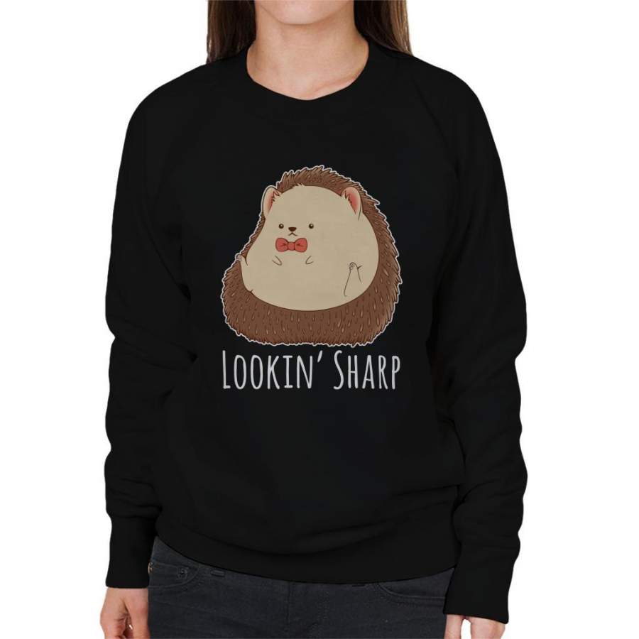 Hedgehog Looking Sharp Women’s Sweatshirt