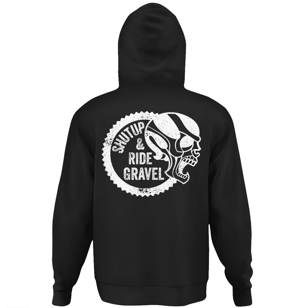 Gravel Cycling Gravel Bike Cyclist Cyclocross Hoodie Print On Back