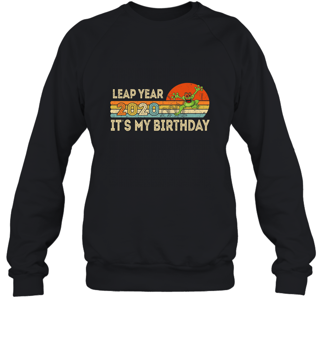 Vintage Lucky Leap Year 2020 February 29th Birthday Crewneck Sweatshirt