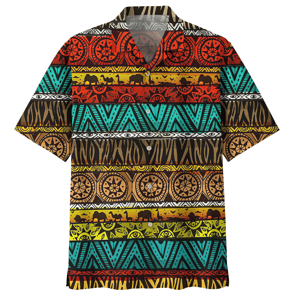 Bohemian Colorful Nice Design Unisex Hawaii Shirt For Men And Women Ha45128