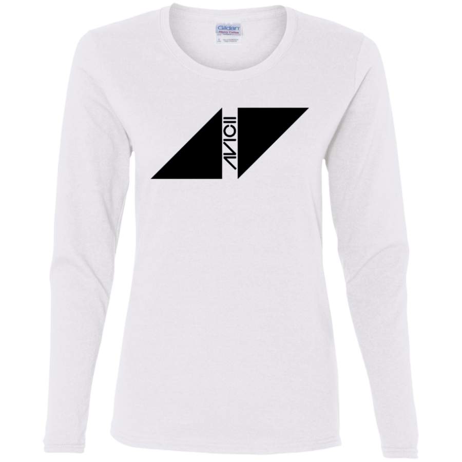 AGR avicii logo Ladies’ Cotton LS T-Shirt